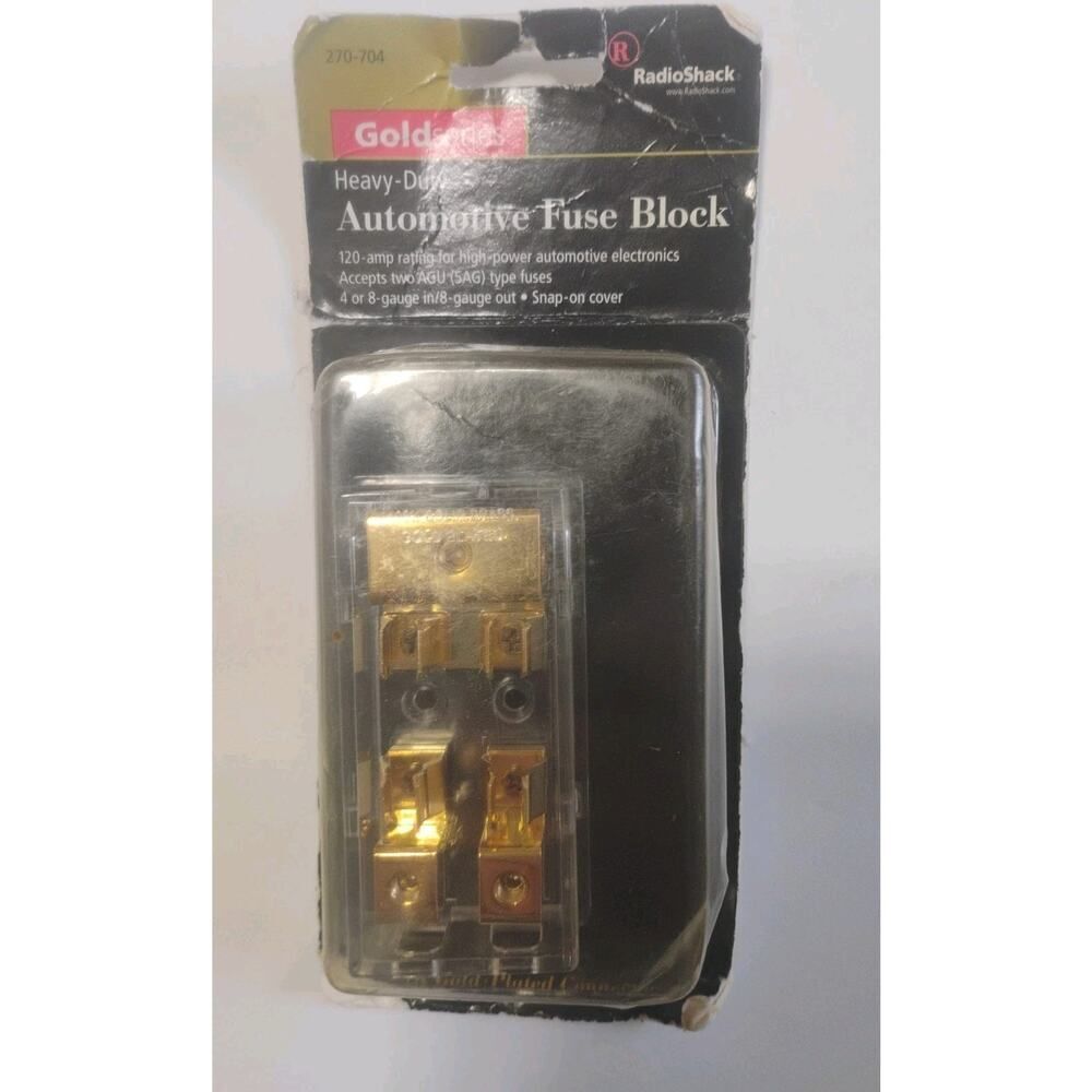 Radio Shack Heavy Duty Gold Series Automotive Fuse Block 274-704 60 Amp Audio